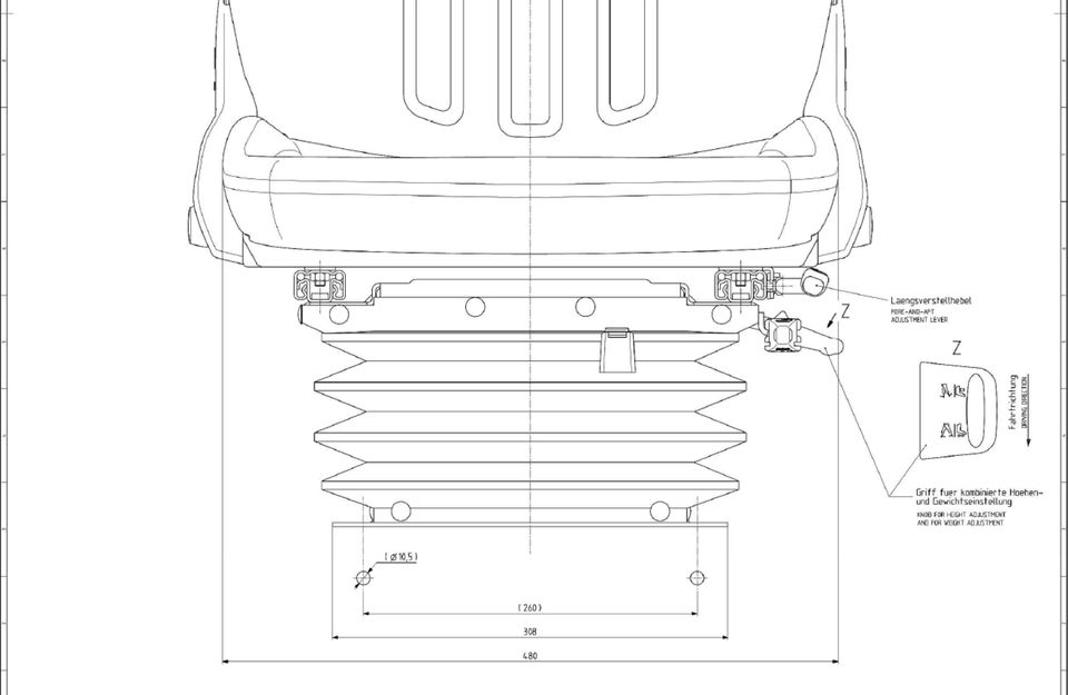 Grammer MSG 95G/721 Sitz