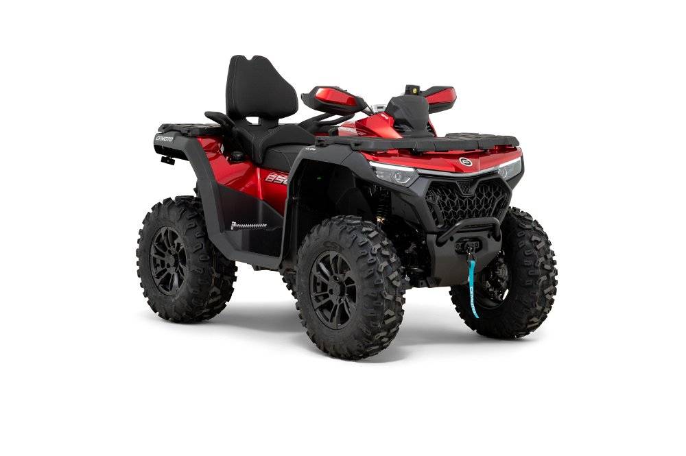 CFMOTO CFORCE 850 Touring ABS EPS ATV Quad in Bordeaux Red inkl. Zubehör